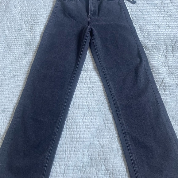 Articles Of Society Denim - Articles Of Society Contemporary Black High Rise Wide Leg Denim Jeans NWT